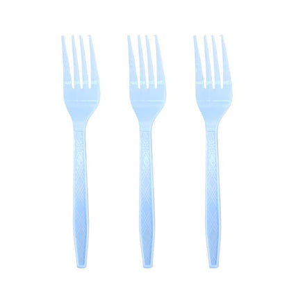 7inch Solid Color Plastic Cutlery (20pc)