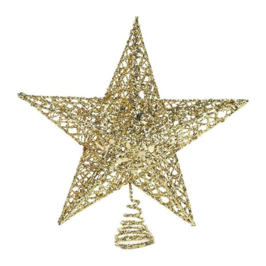 Metal Glitter Treetop Star