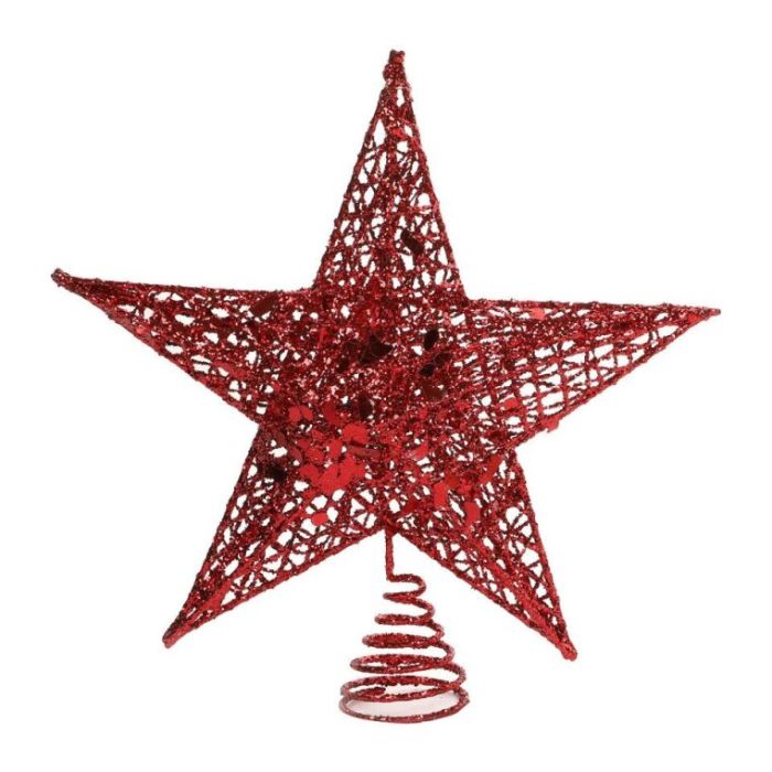 Metal Glitter Treetop Star