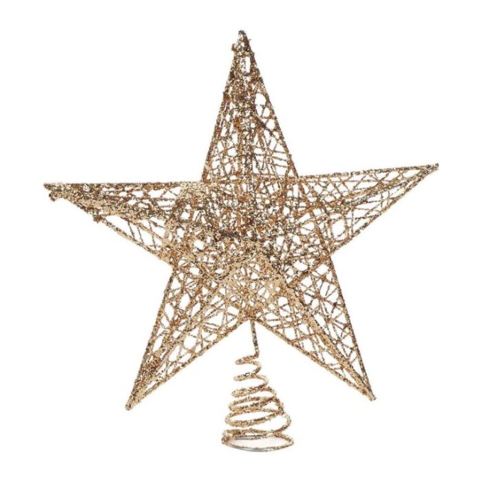 Metal Glitter Treetop Star