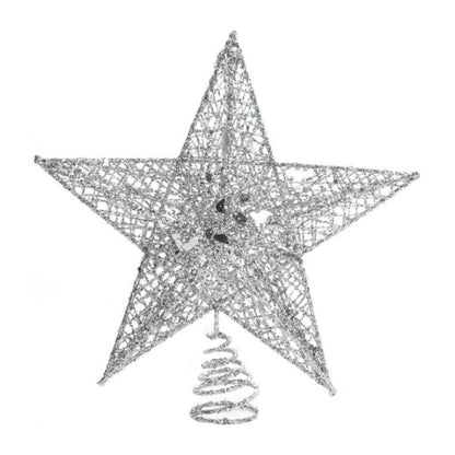 Metal Glitter Treetop Star