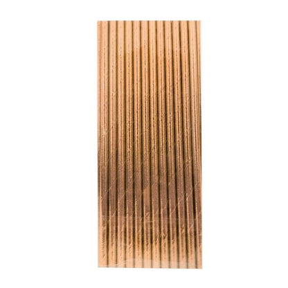 8" Metallic Paper Straw (Assorted) (25pcs)
