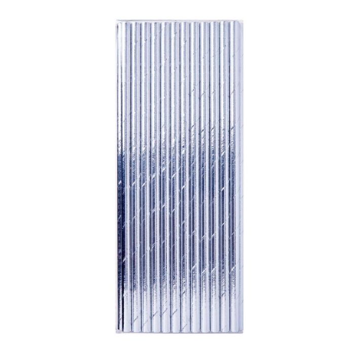 8" Metallic Paper Straw (Assorted) (25pcs)