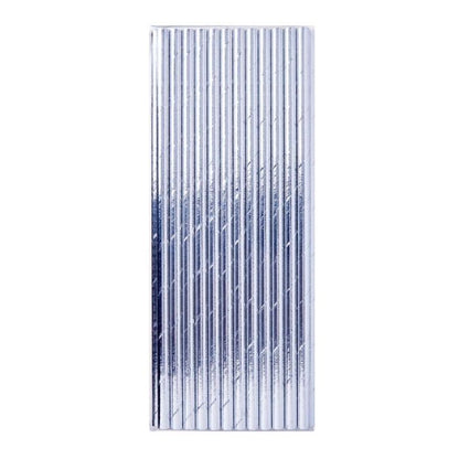 8" Metallic Paper Straw (Assorted) (25pcs)