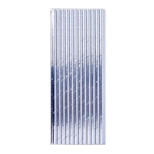 8" Metallic Paper Straw (Assorted) (25pcs)