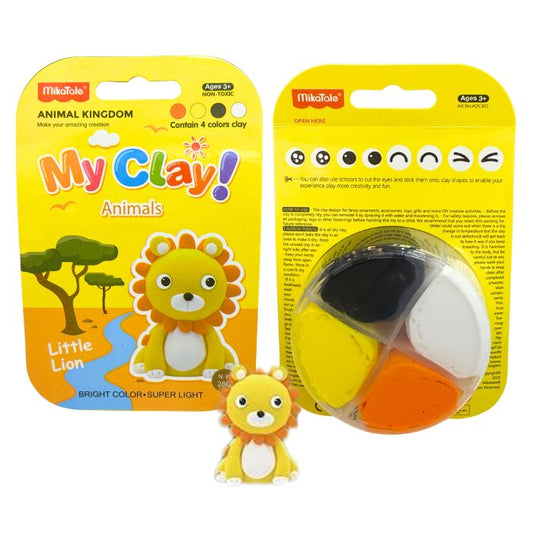 Mikatale Air-Dry Clay Kit (Animal Kingdom)