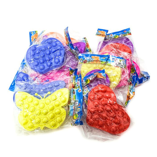 12pc Mini Push Pop It Bubble Fidget Toy (Assorted)