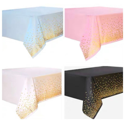 Shiny Dots Plastic Tablecover