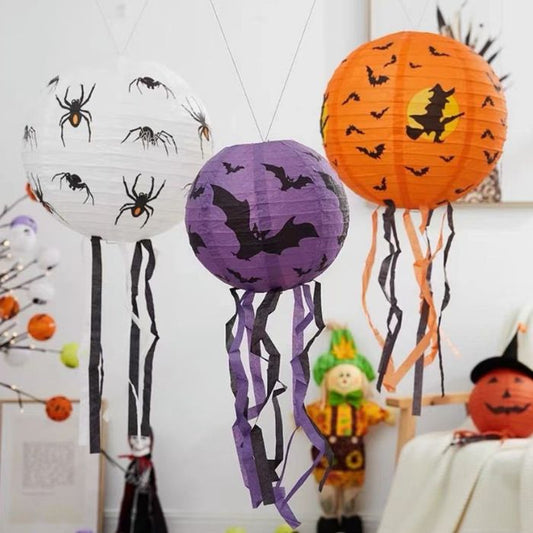 Halloween Round Paper Lanterns