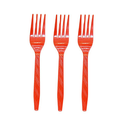 7inch Solid Color Plastic Cutlery (20pc)
