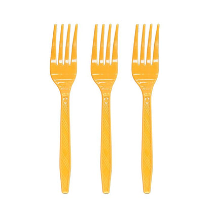 7inch Solid Color Plastic Cutlery (20pc)