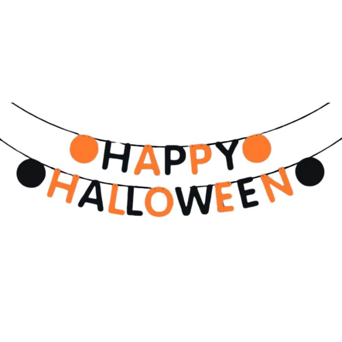 Non-woven Happy Halloween Banner Garland