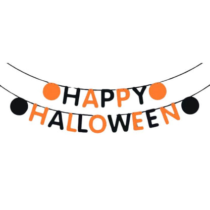 Non-woven Happy Halloween Banner Garland