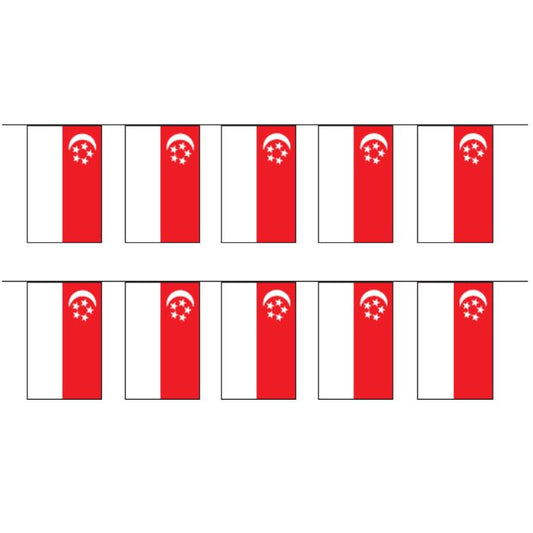 Singapore Flag Buntings