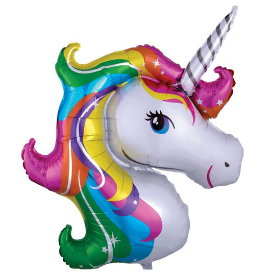 33 Inch Rainbow Colorful Unicorn Foil Balloon A31299