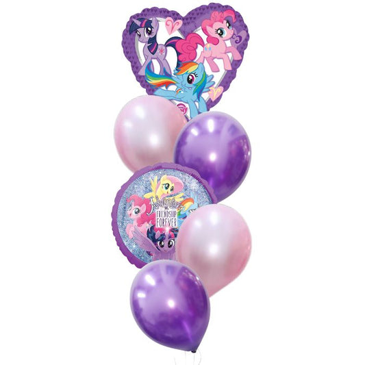 Purple My Little Pony Theme Helium Balloon Bouquet