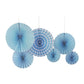6pc Paper Fan Set