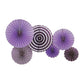 6pc Paper Fan Set