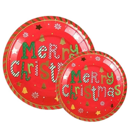 Paper Plates (Merry Christmas) 10pcs