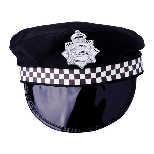 Black Police Hat