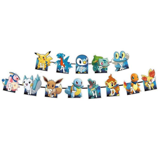 Pokemon Happy Birthday Banner