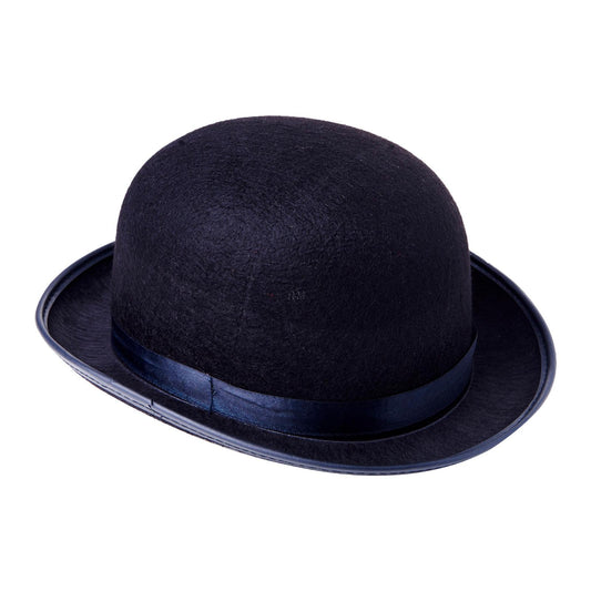Black Round Bowler Hat