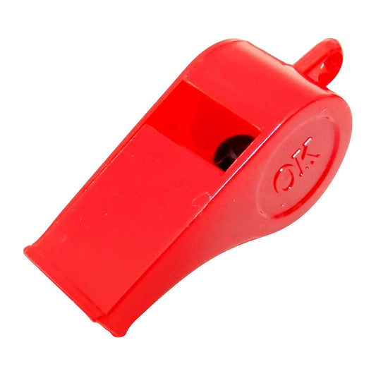 Red Plastic Whistle 20pc