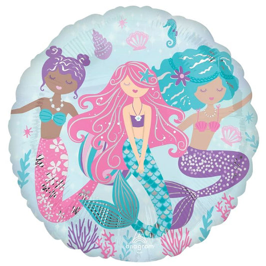 18 Inch Shimmering Mermaid Foil Balloon A42889