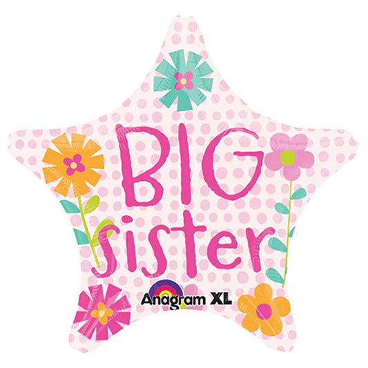 19 Inch Big Sister Star Foil Balloon A26746