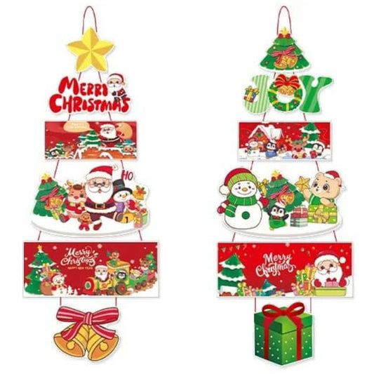 2pc Christmas Paper Hanging Decoration SDMG-05 (Christmas Tree)