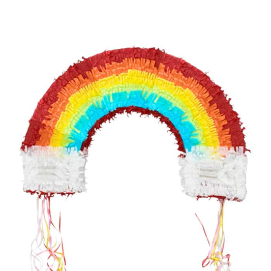 Red Colorful Rainbow Pinata