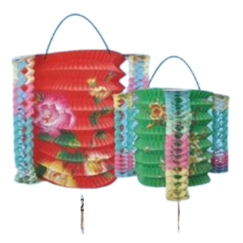 15cm No.2896 Traditional Paper Lantern With Column 12pcs