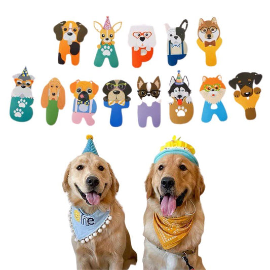 Happy Birthday Doggy Theme Banner