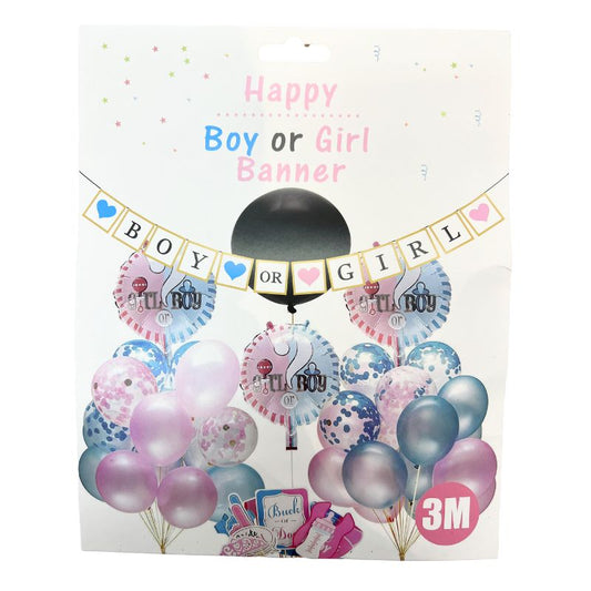 Boy or Girl Glitter Banner JQ90251