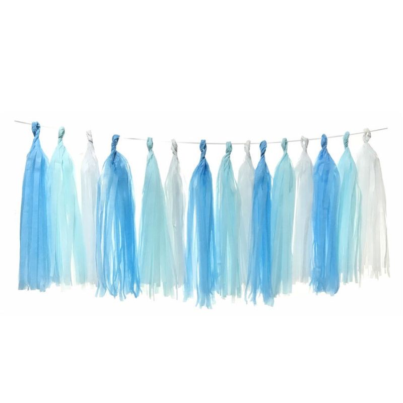 DIY Tissue Paper Tassel Garland Party Decoration