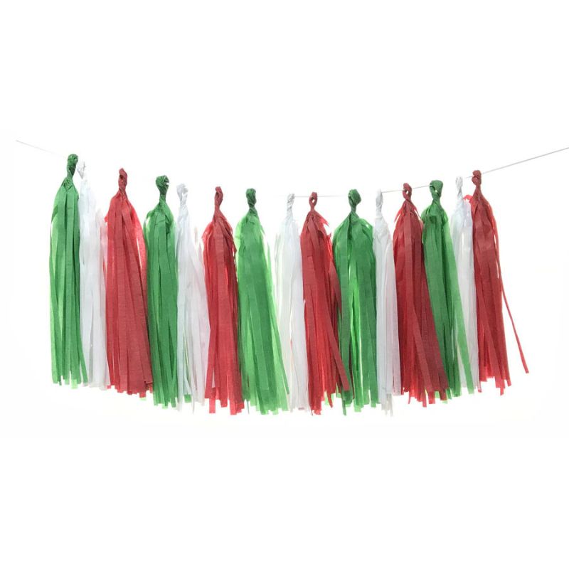 DIY Tissue Paper Tassel Garland Party Decoration