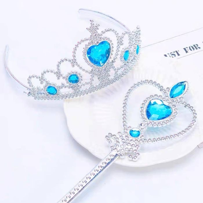 Princess Jewel Tiara Wand Set