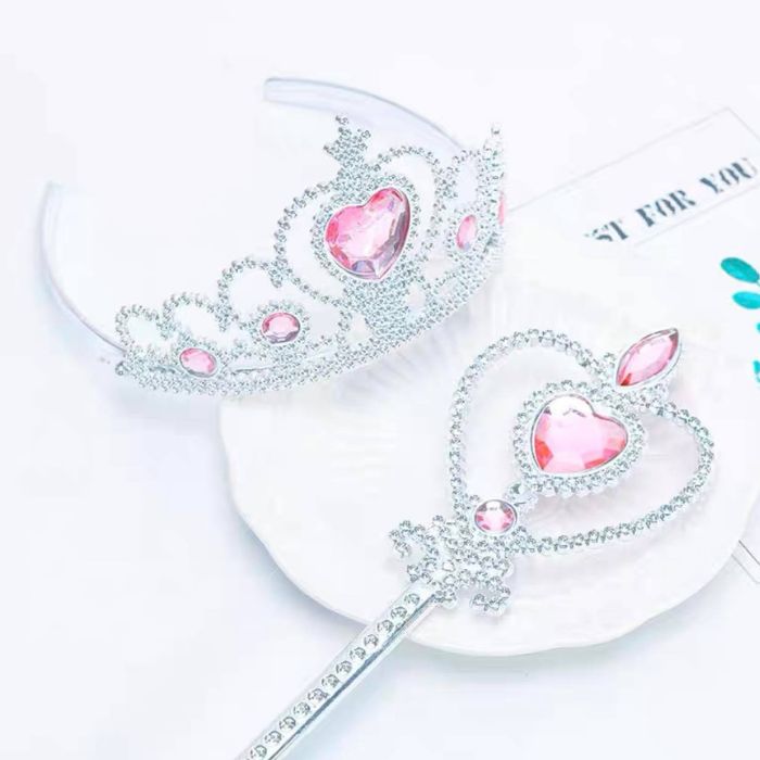 Princess Jewel Tiara Wand Set