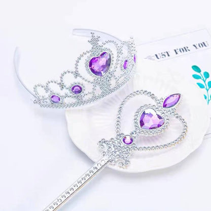 Princess Jewel Tiara Wand Set