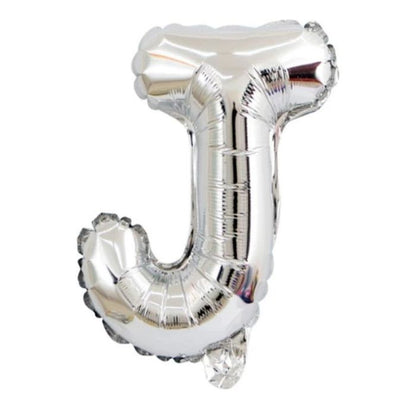 Mini Silver Alphabet Foil Balloon