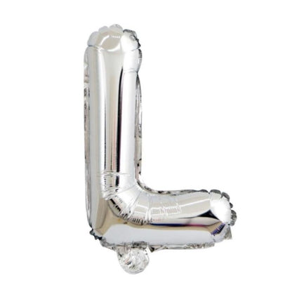 Mini Silver Alphabet Foil Balloon