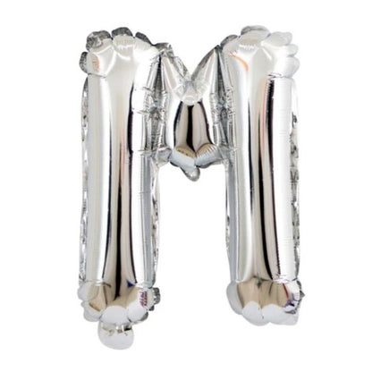 Mini Silver Alphabet Foil Balloon