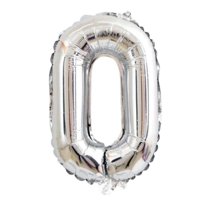 Mini Silver Alphabet Foil Balloon