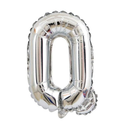 Mini Silver Alphabet Foil Balloon