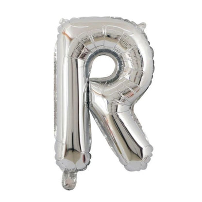 Mini Silver Alphabet Foil Balloon