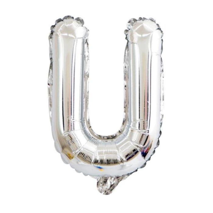 Mini Silver Alphabet Foil Balloon