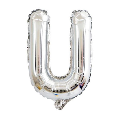 Mini Silver Alphabet Foil Balloon