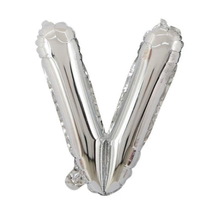 Mini Silver Alphabet Foil Balloon
