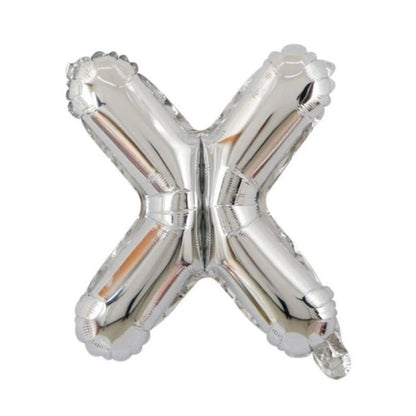 Mini Silver Alphabet Foil Balloon