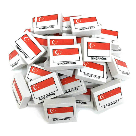 Singapore Flag Erasers